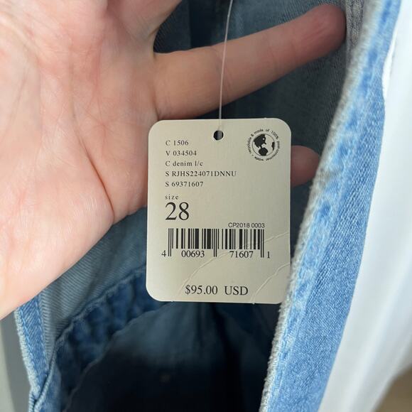 The Ragged Priest Flower Print Shortalls Sz.28 NWT - Picture 9 of 15